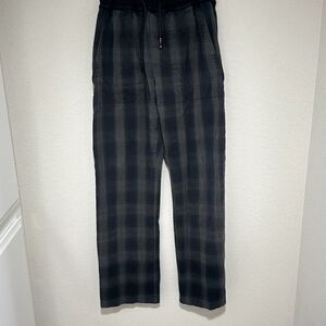 Private Policy‎ New York Mens Black Plaid Drawstring Lounge Pants Size Small